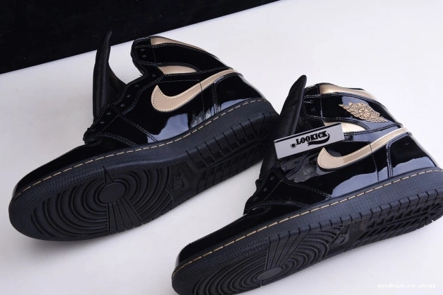 METALLIC GOLD 1 555088-032 RETRO HIGH AIR (2020) BLACK JORDAN 0712